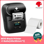 Phomemo M110 Bluetooth Thermal Label Maker | Portable Mini Printer Thermal Label Printer Richie's Black
