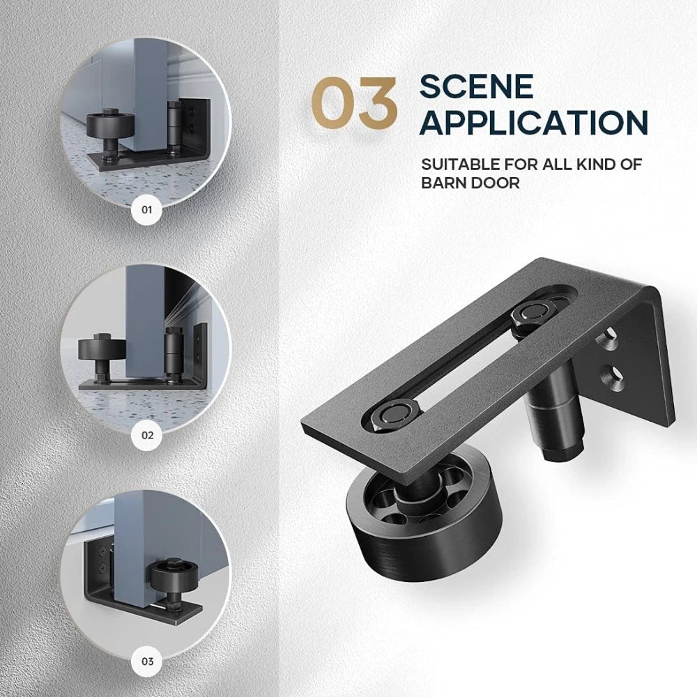 Sliding Barn Door Bottom Floor Guide – Adjustable Roller Mount Barn Door Floor Guide Richie's