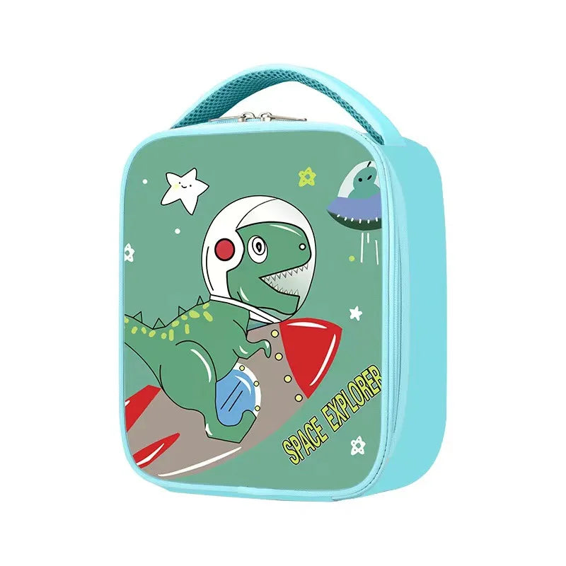Dinosaur Insulated Lunch Bag Thermal Cooler for Kids & Women Insulated Lunch Bag Richie's rocket dinosaur