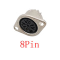 DIN 3 4 5 6 8 Pin Male Plug Female Socket Connector 2Pcs DIN Connector Richie's 8Pin-KP-2Pcs