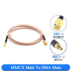 RF Coax Extension Cable BNC SMA MMCX SMB RG316 Adapter Coaxial RF Cable Richie's MMCX-J To SMA-J 50CM 1PCS