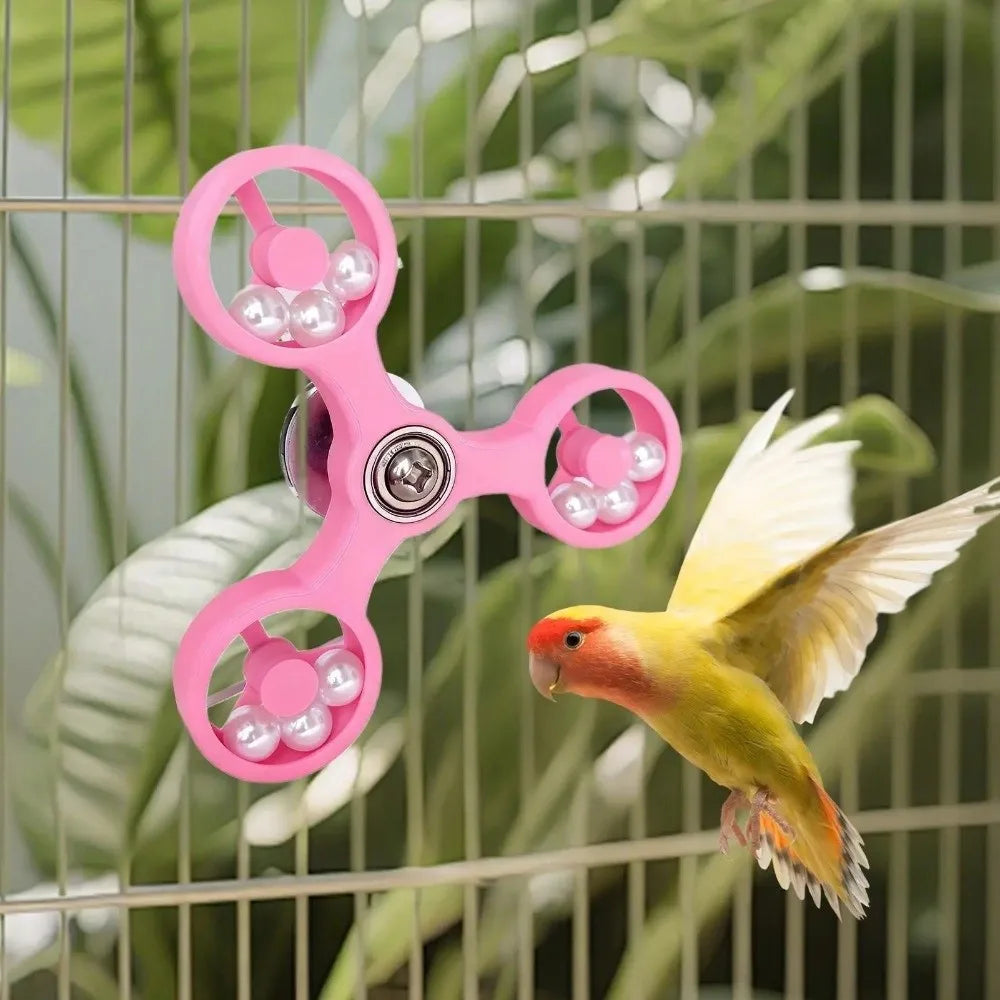 Rotating Spinner Wheel Bird Toy – Parrots, Cockatiels & Budgies Bird Enrichment Toy Richie's