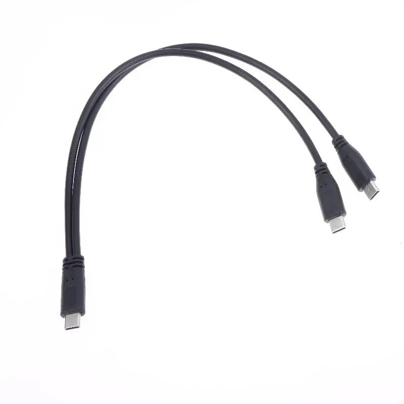 USB-C Cable Splitter 1 to 2 Type-C Power Adapter 3A 15W USB-C Cable Splitter Richie's A1-2M to 1M
