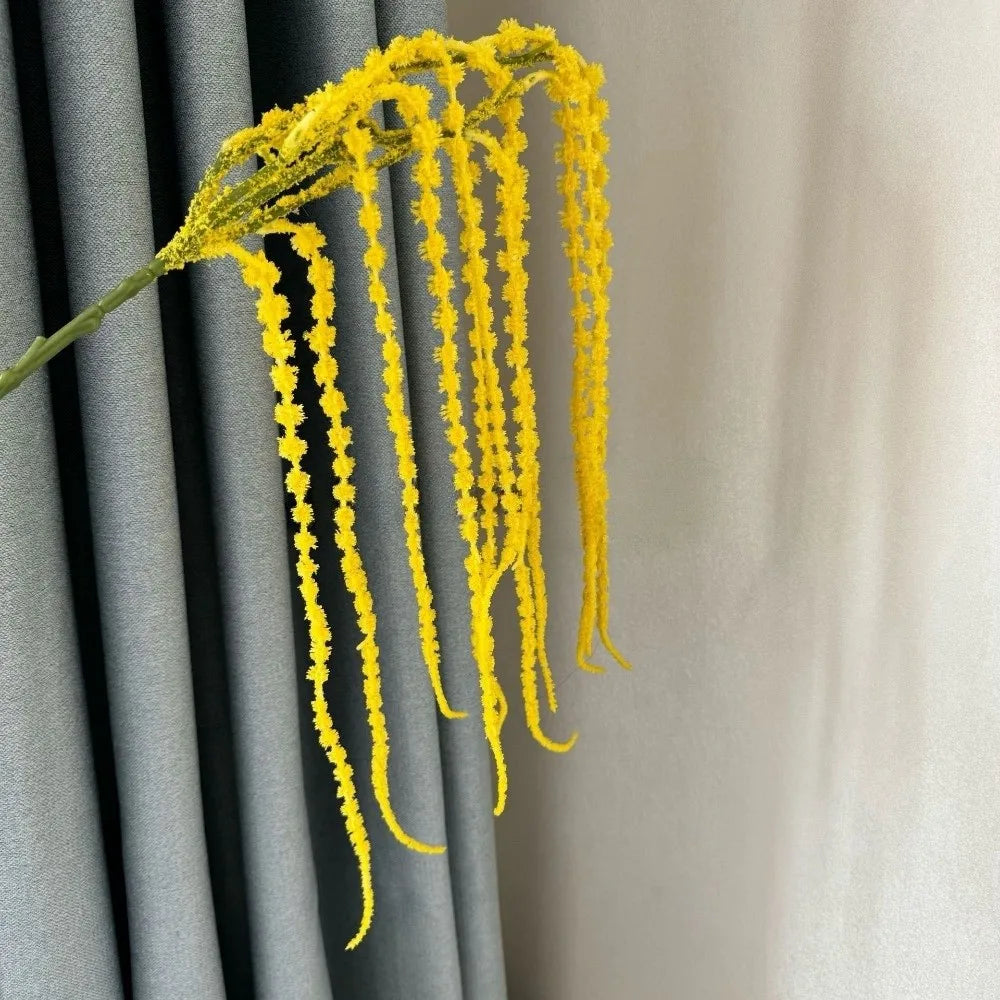 Artificial Amaranthus Caudatus Flower – 11 Spikes, 88cm Artificial Flower Richie's Yellow