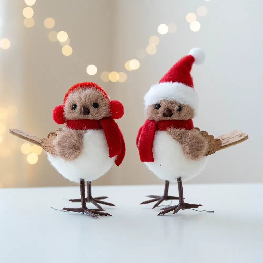 Foam Bird Christmas Tree Hanging Ornament – Red & White Christmas Ornament Richie's