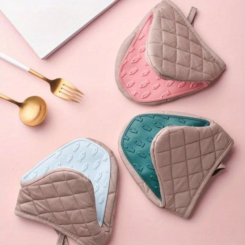 Fish-Shaped Silicone Oven Gloves – Non-Slip Kitchen Hand Grip Silicone Oven Gloves Richie's