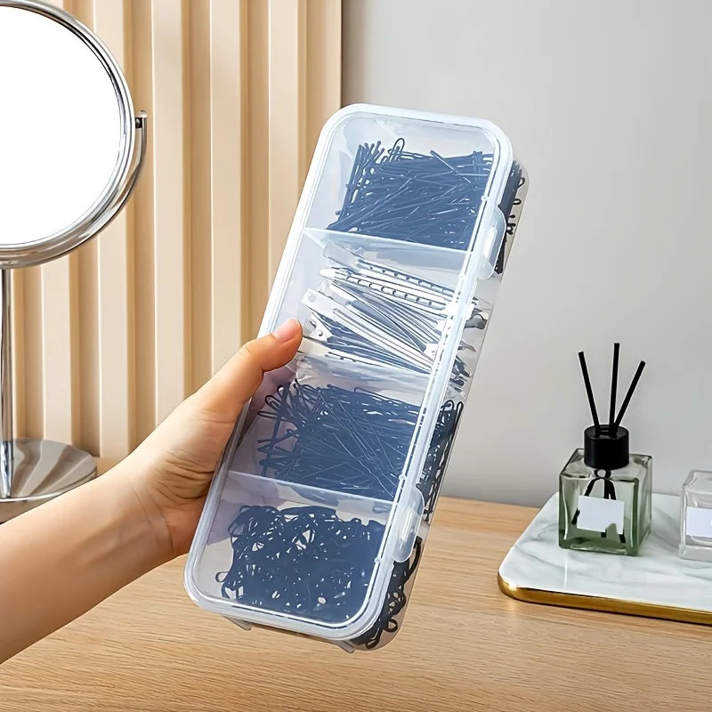 4-Compartment Transparent Jewelry & Hair Clips Storage Box Jewelry Storage Box Richie's