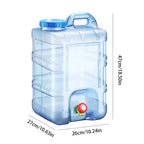 28L Camping Water Storage Bucket with Faucet & Hose Camping Water Container Richie's