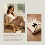 Cute Cartoon Chair Cushion 40x40cm Plush Imitation Cashmere Seat Pad Chair Seat Cushion Richie's