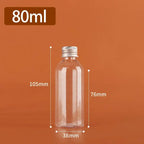 Clear Plastic Bottles with Aluminum Cap – 5ml to 500ml Cosmetic Storage Bottles Richie's A9