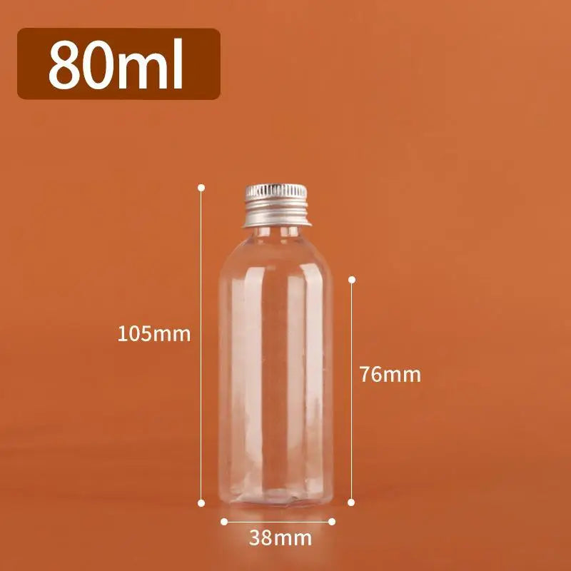 Clear Plastic Bottles with Aluminum Cap – 5ml to 500ml Cosmetic Storage Bottles Richie's A9