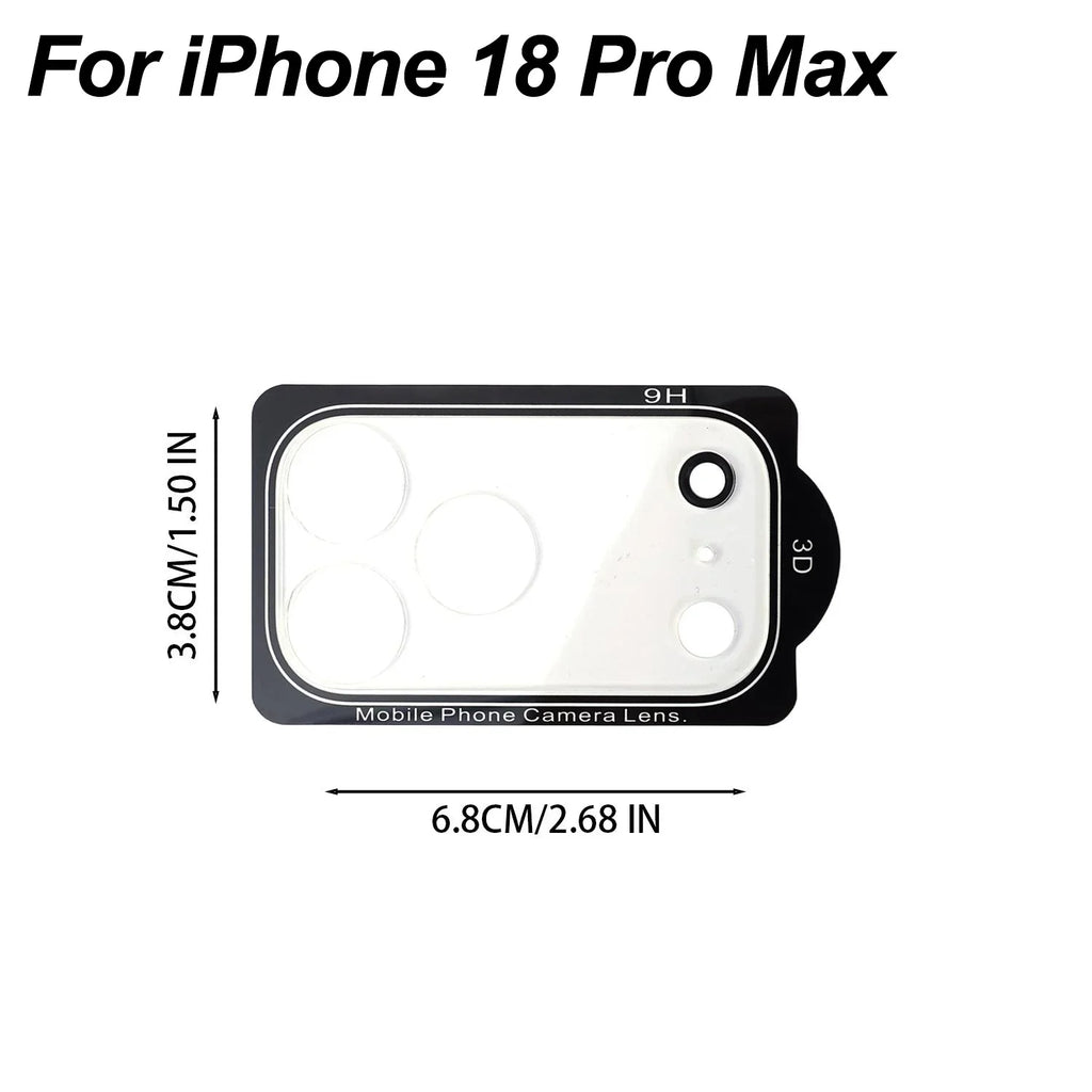 Tempered Glass Camera Lens Protector for iPhone 17 & 18 Pro Max Camera Lens Protector Richie's For iPhone 18 ProMax 1PCS