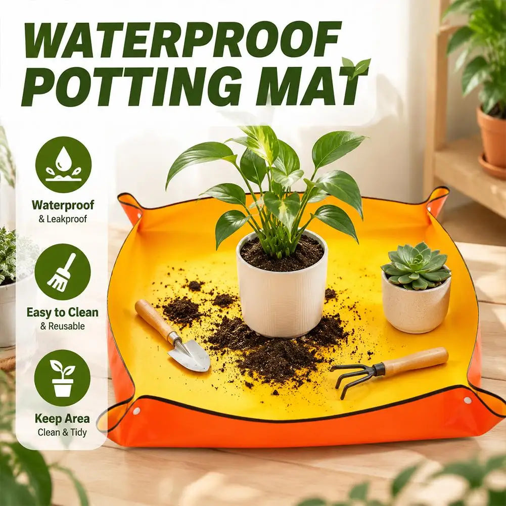 Waterproof Plant Repotting Mat – Foldable PVC Soil Tray Plant Repotting Mat Richie's