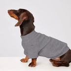Winter Dog Sweater Solid Color Polyester Pet Clothes for Dogs Dog Sweater Richie's Grey S