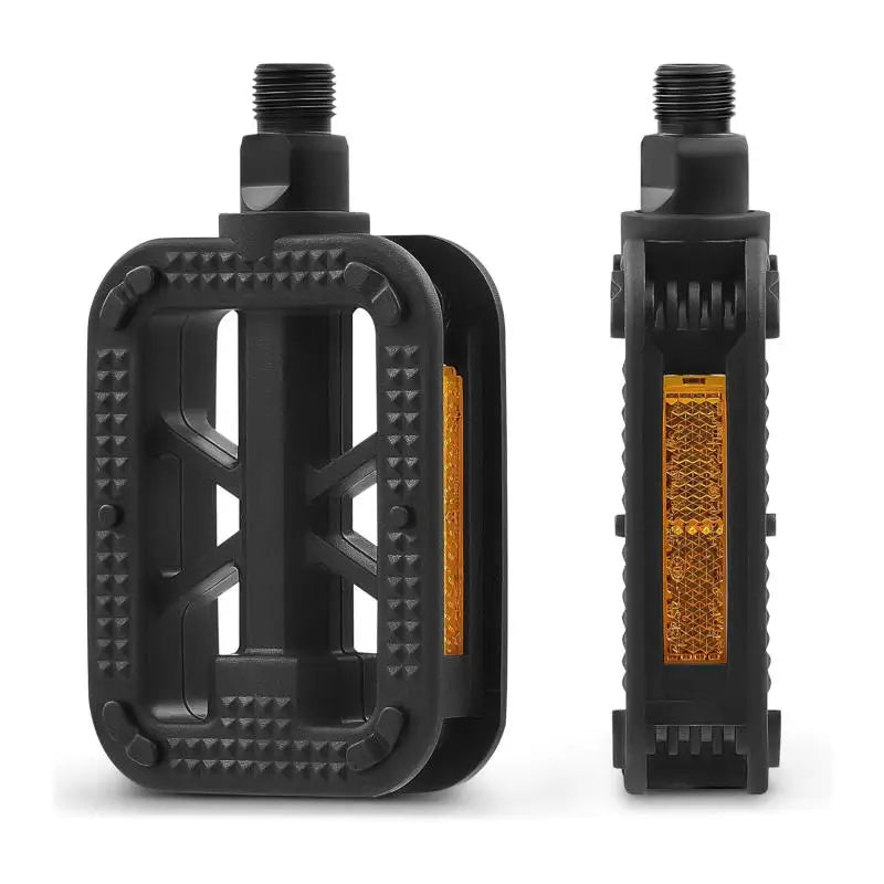 Universal Bike Pedals with Reflector – Mountain, Road & eBike Bicycle Pedals Richie's Black