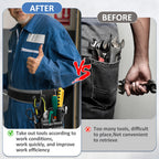 Electrician Waist Tool Bag – Oxford Cloth Multi-Pocket Belt Pack Waist Tool Bag Richie's