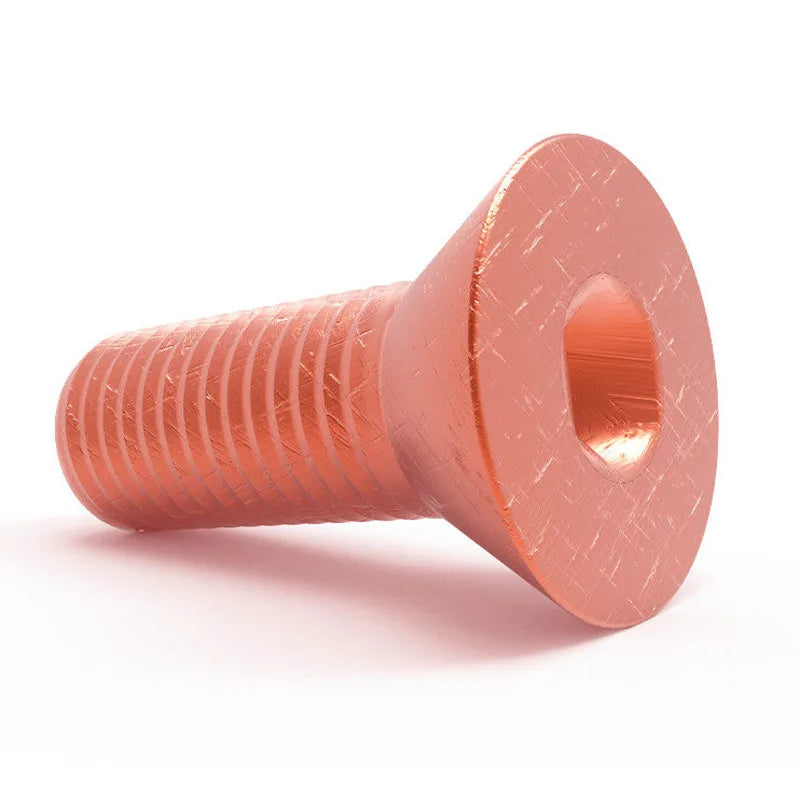 Red Copper Countersunk Hex Socket Screws M2–M10 DIN7991 Bulk Copper Machine Screws Richie's