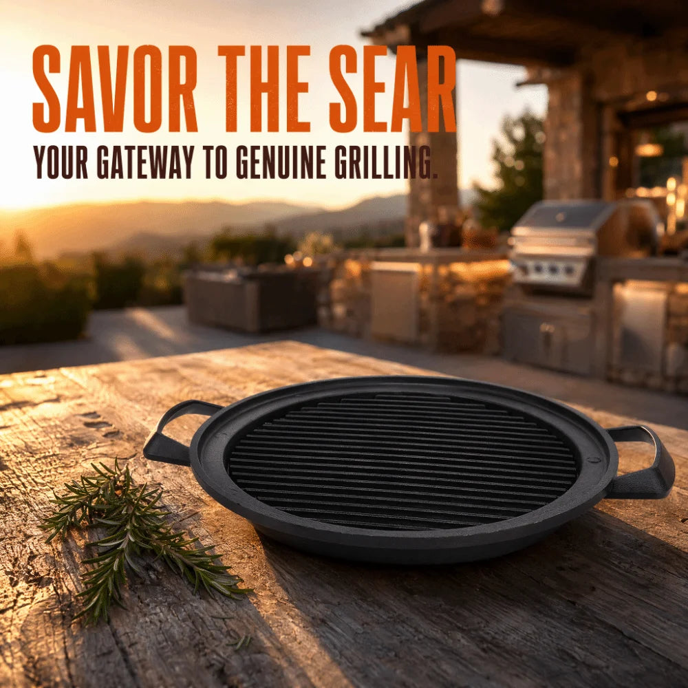 Ribbed Mini Hibachi Grill Pan – Aluminium Tabletop Charcoal Hibachi Grill Pan Richie's