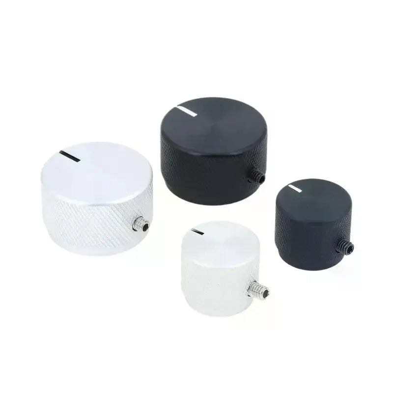 Aluminum Potentiometer Knob 20mm 30mm – Black & Silver Potentiometer Knob Richie's