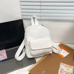 Women's Mini Corduroy Backpack – Casual Small Travel Bag Mini Backpack Richie's WHITE China Mainland