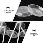 50pcs Clear Plastic Cake Trays Round Candle Drip Holders Cake Candle Trays Richie's