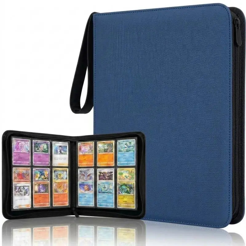 360-Pocket Sports Card Binder Album – Baseball & Football Trading Card Binder Richie's Blue Style B