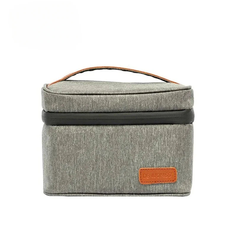 Insulated Lunch Cooler Bag EVA Oxford Picnic Food Bag Insulated Cooler Bag Richie's Gray