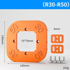4-in-1 Router Corner Radius Template Jig | Woodworking Tool Router Template Jig Richie's R30-r50