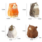 Carved Wooden Animal Figurine – Bear, Cat & Sheep Desk Decor Wooden Figurine Richie's