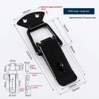 Glossy Black Toggle Latch – Quick Release Iron Fastener Clip Toggle Latch Fastener Richie's L With latch