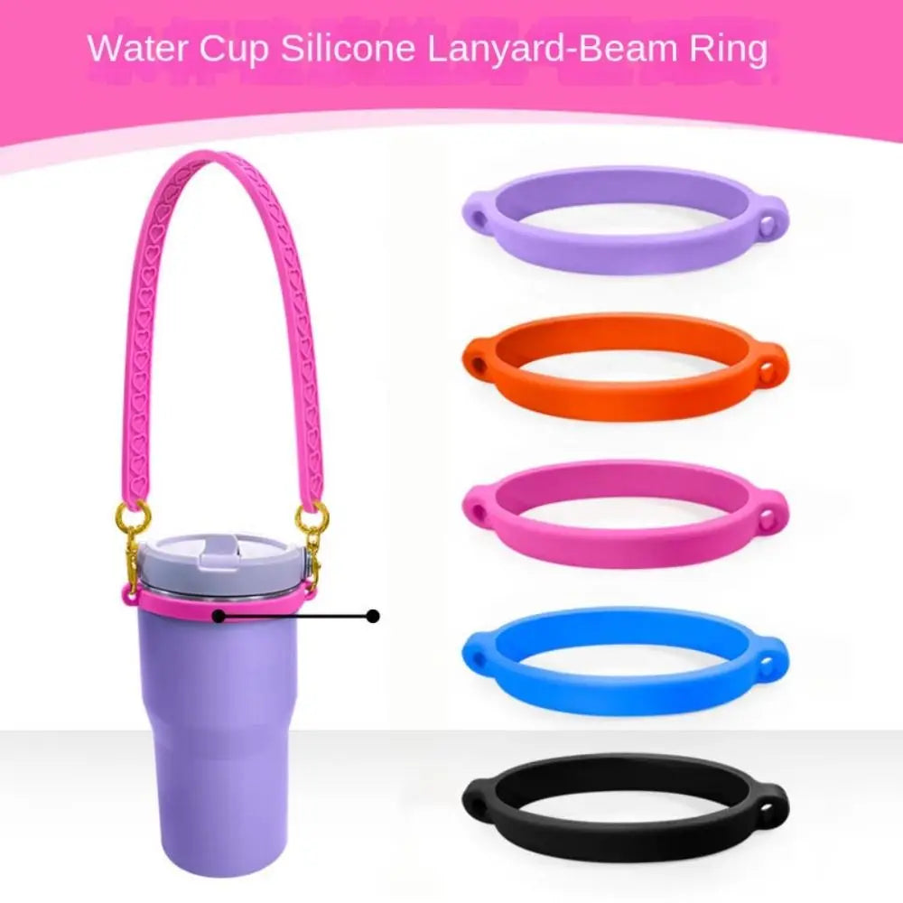 Silicone Drawstring Ring Bottle Sleeve & Cup Handle Strap Bottle Sleeve Strap Richie's