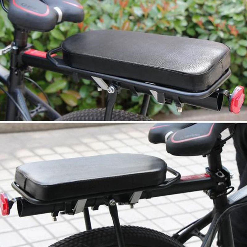 Bike Rear Seat Cushion with Backrest & Foot Pedals Bike Rear Seat Richie's