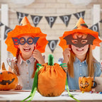 Halloween Pumpkin Candy Bag – Velvet Trick or Treat Gift Bag Halloween Candy Bag Richie's