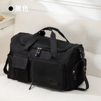Large Capacity Gym Travel Bag – Dry Wet Separation Oxford Cloth Gym Travel Bag Richie's black