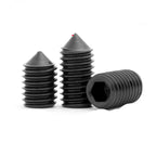 50Pcs DIN914 Grade 12.9 Hex Socket Cone Point Set Screws M2–M4 Hex Socket Set Screws Richie's
