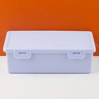 Large Capacity Plastic Pencil Box with Lid – School & Office Pencil Box Organizer Richie's Blue