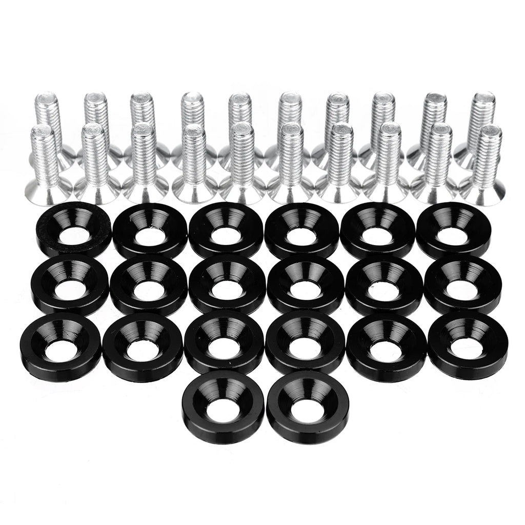20pcs M6x15mm CNC Aluminum Fender Washer Bolt Engine Bay Kit Automotive Dress Up Bolts Richie's