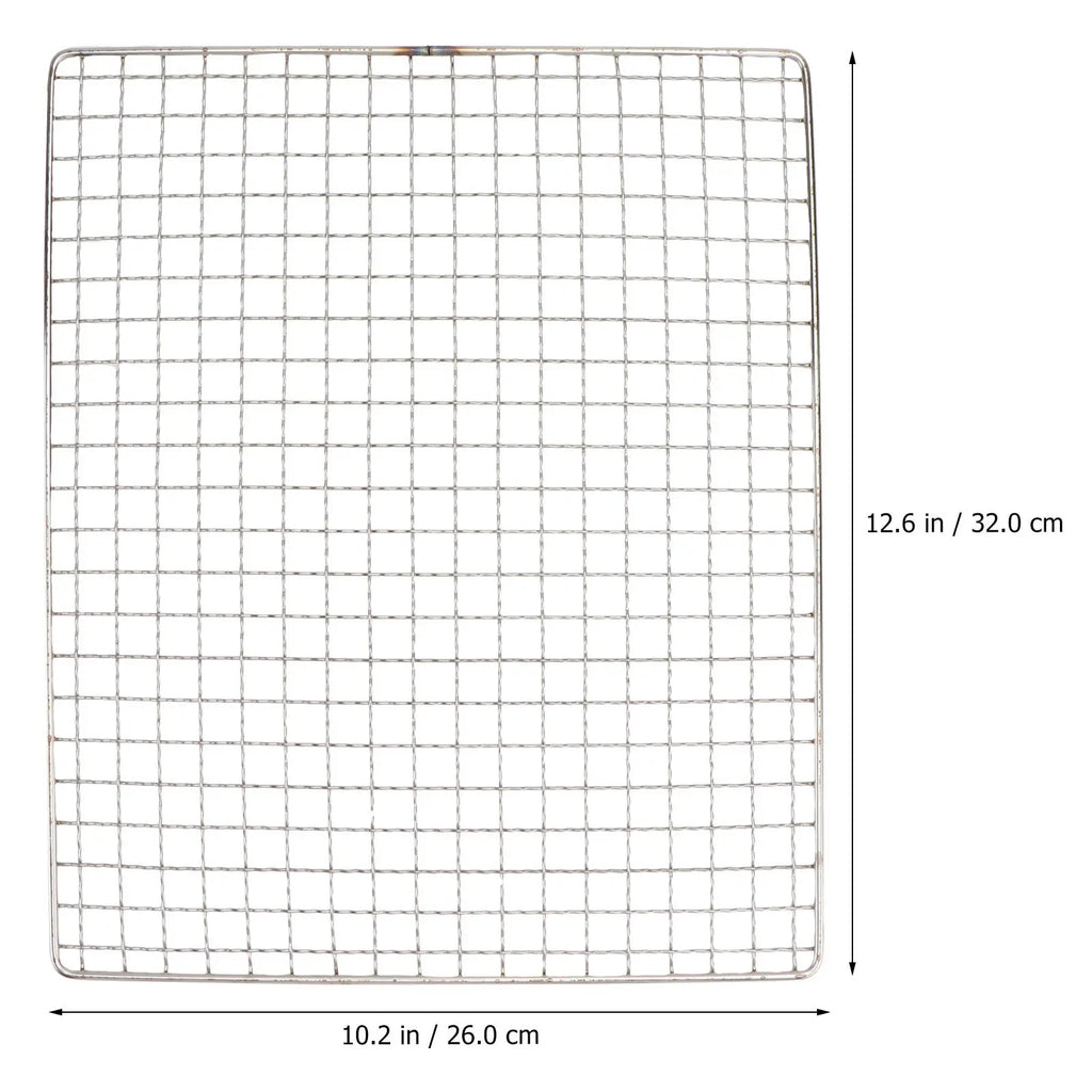 Stainless Steel BBQ Grill Basket Rack 26x32cm – Multi-Purpose BBQ Grill Rack Richie's