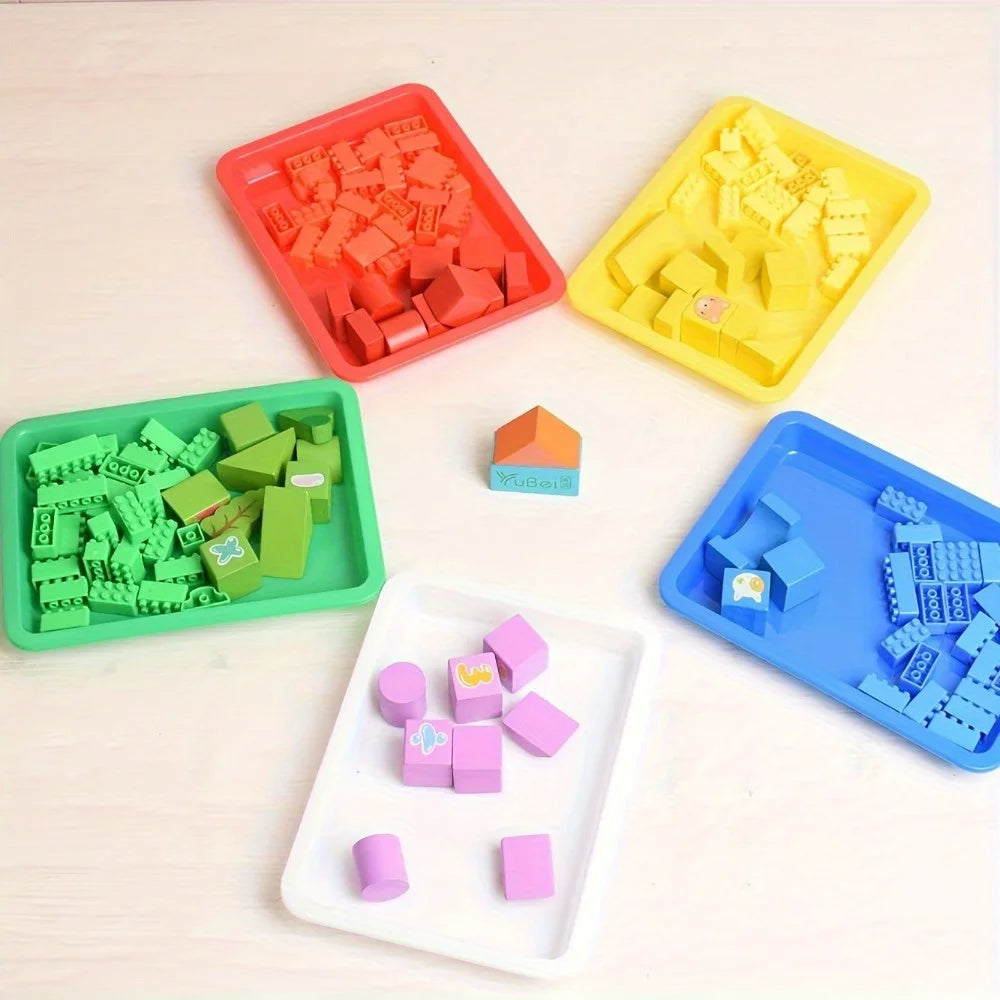 2-Pack Plastic Storage Trays for Crafts, Sand, Painting & Home Plastic Storage Tray Richie's