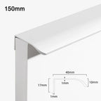 Aluminum Concealed Edge Finger Pull Hidden Bar Drawer Pulls Cabinet Drawer Pull Richie's white-150mm