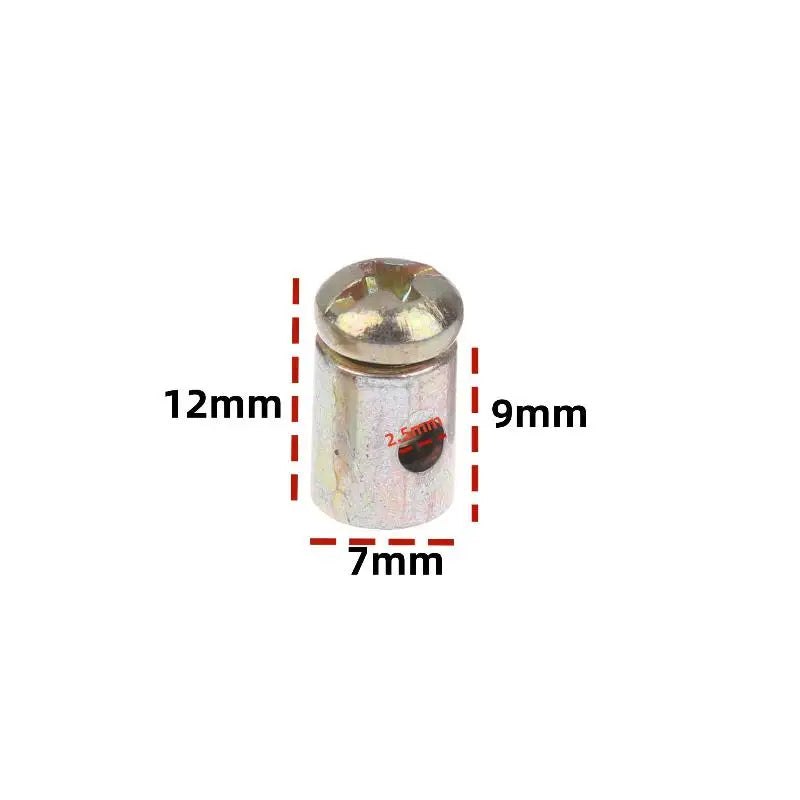 Metal Throttle Cable Nipple Stoppers for Motorcycle & Bike Cable Repair Clips Richie's 10pcs