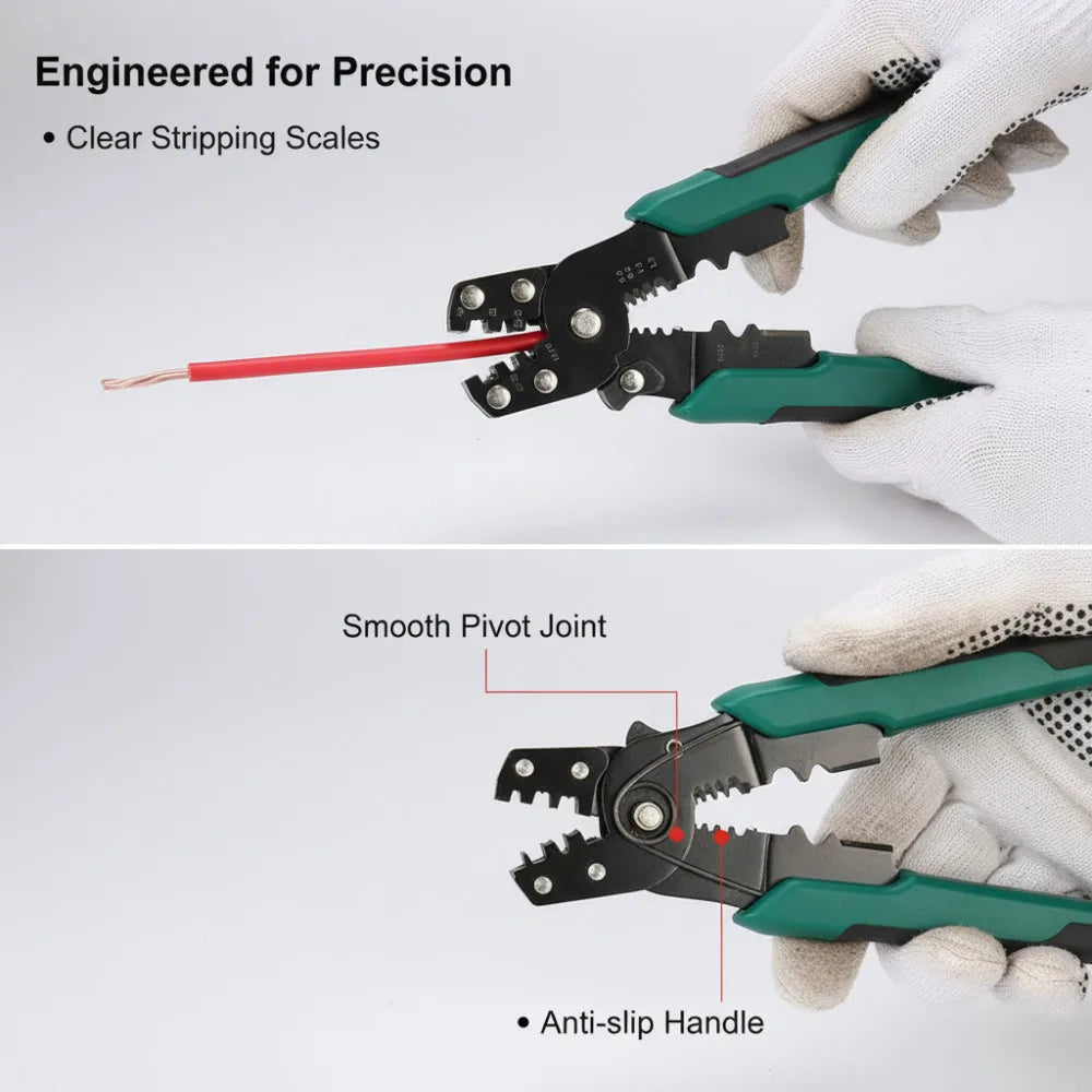 TOTNEND 3-in-1 Wire Crimping Pliers – Strip, Cut & Crimp Wire Crimping Pliers Richie's