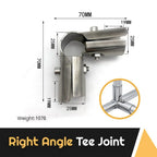 25mm Tube Connector Pipe Joint Clamp for Clothes Rack & Shelving Pipe Joint Connector Richie's Right Angle T Joint