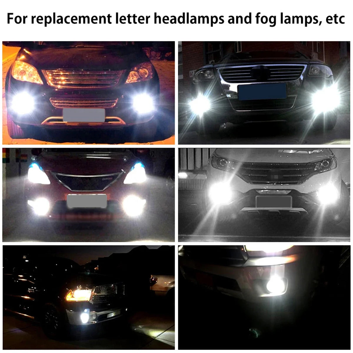 H8/H11 LED Fog Light Bulbs 6000K White 660LM – 2 Pack, 12V LED Fog Light Bulbs Richie's