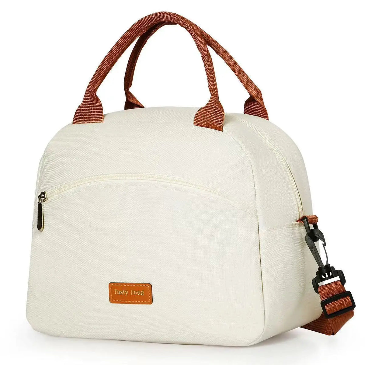Waterproof Insulated Lunch Bag – Thermal Cooler Handbag Insulated Lunch Bag Richie's Beige