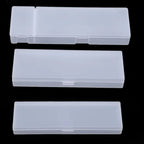 Frosted Matte Plastic Pencil Case – Clear Pen Storage Box Pencil Case Richie's