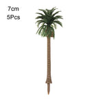 5Pcs Miniature Coconut Palm Tree Models for DIY Micro Landscape Miniature Landscape Model Richie's 7cm