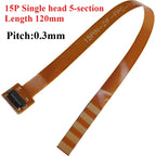 BTB ZIF Test Cable 0.3/0.5mm Pitch 13–45 Pin Extension Adapter ZIF Test Cable Adapter Richie's 15P 0.3 120mm