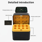 8-Pack 1.5V Rechargeable Lithium Batteries & Smart LED Charger Rechargeable Battery Kit Richie's