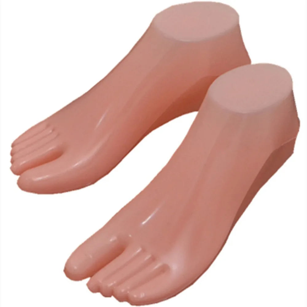 Female Plastic Mannequin Foot Model Pair – Shoe & Sock Display Mannequin Foot Display Richie's Pink